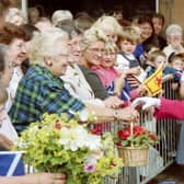 The Queen in 2001 visiting Berwick.