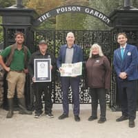 Alnwick's deadly Poison Garden - with 97 toxic species - recognised by Guinness World Records