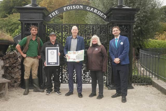 The Poison Garden in Alnwick has been recognised by Guinness World Records.