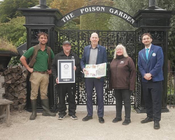 The Poison Garden in Alnwick has been recognised by Guinness World Records.