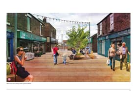 An artist's impression of what Church Street in Blyth will eventually look like.