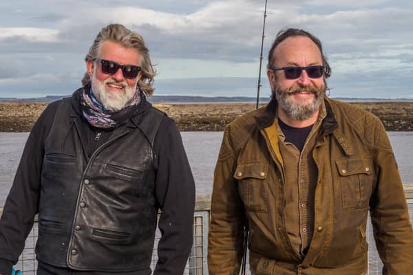 The Hairy Bikers in Amble.