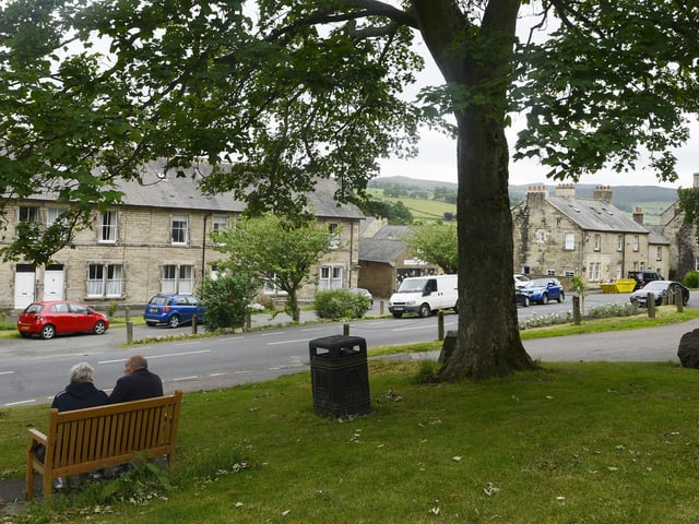 A view of Rothbury, which is a lovely location for a winter walk.