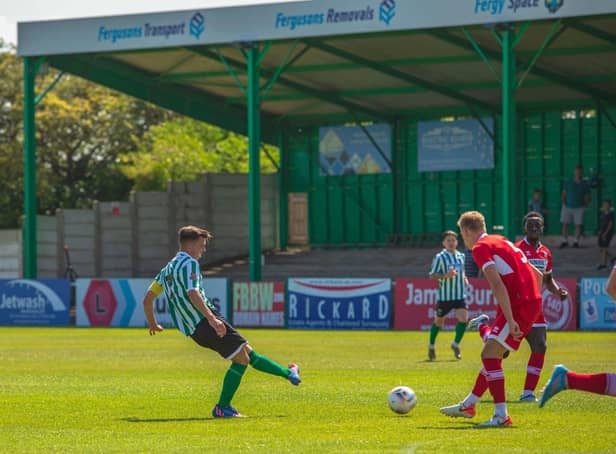 Action from Blyth's friendly with Middlesbrough U21s. Picture by Paul Scott.