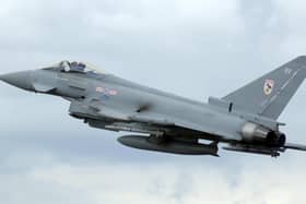 A sonic boom was heard on the Northumberland coast during military activity.
