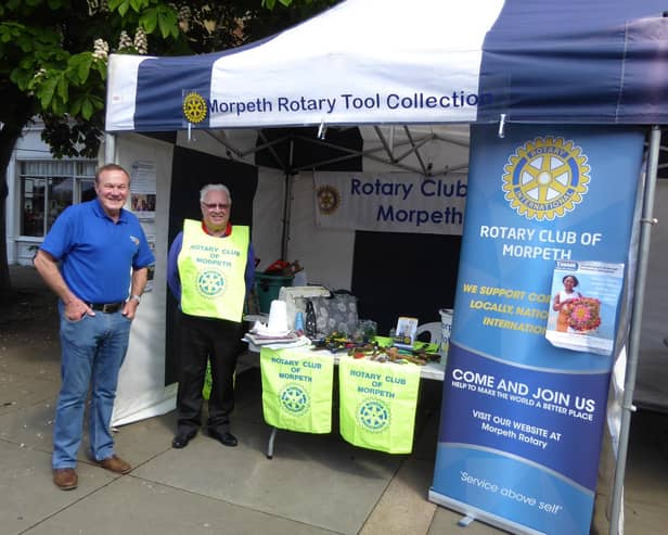Morpeth Rotary Club has a stall at the Wednesday market for five weeks ending on May 31.