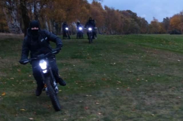 Police have admitted they are struggling to combat the use of off-road motorbikes in Blyth. Picture posed by models.