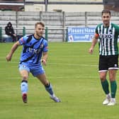 Captain Nicky Deverdics played his 150th game for Spartans against Worksop Town. Picture: Bill Broadley
