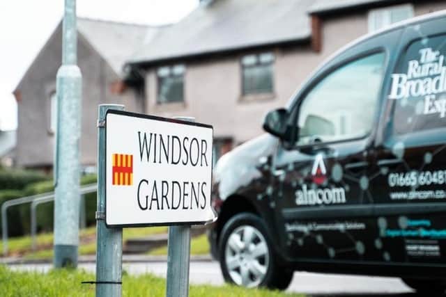 Windsor Gardens in Alnwick is one of the areas where ultrafast broadband is being delivered. Picture: Alncom