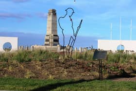 The plaques could be added alongside the statue and cenotaph at Whitley Bay War Memorial. (Photo by LDRS)