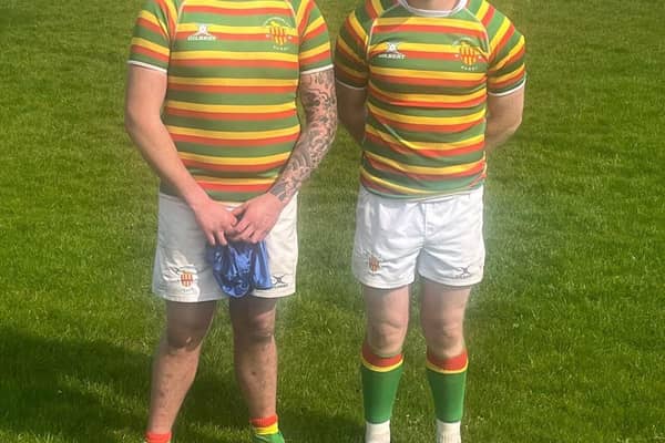Berwick players Ryan Wilson and Aidan Rosie in County colours