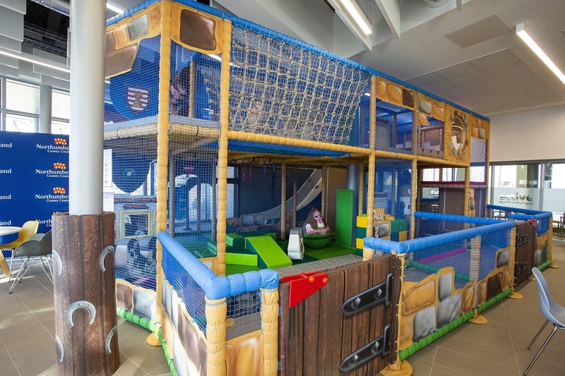 The centre includes a soft play area for younger children.