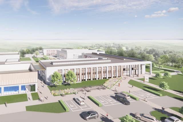 A CGI of the new school.