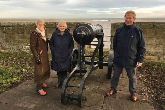 Representatives from Berwick-upon-Tweed and Conwy in Berwick. Picture by Canon Alan Hughes.