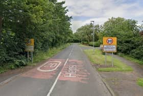 There is a 20mph zone through the village for approximately one mile. Picture by Google.