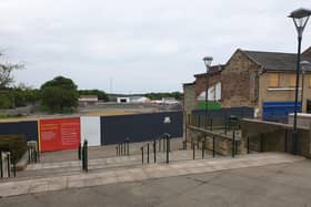 New retail units were due to open on the brownfield site this summer.