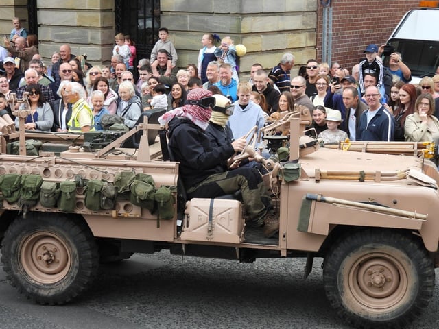 One of the eye-catching vehicles in the parade.