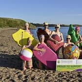 Rothbury WI members prepare for their skinny dip. Picture: Margaret Whittaker