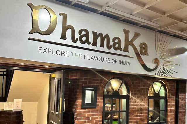 The team at Dhamaka raised £800 for a defibrillator in just four weeks.