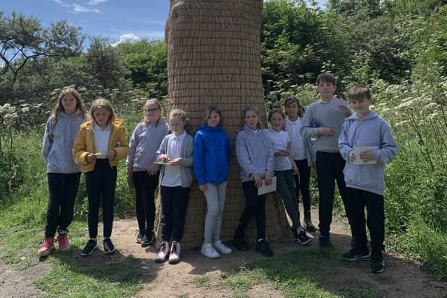 Young people visiting a Hauxley nature reserve. Picture: Liz Heard