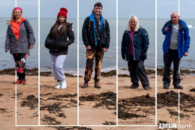 Take A Hike contestants hiking in Northumberland and North Tyneside.
