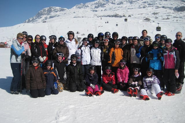 Dukes School, Alnwick, ski trip to Alpe d'Huez in 2011.