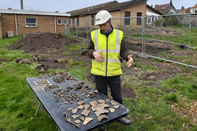Some of the archaeological finds made at Berwick Infirmary date back to the 12th and 13th centuries.