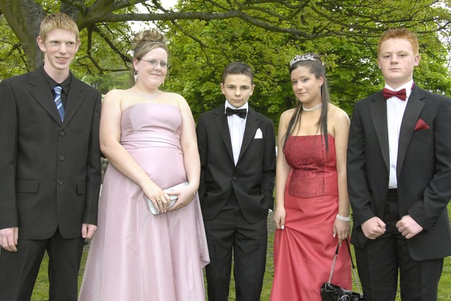 Students at the Duchess's Community High School prom in Alnwick in 2007.