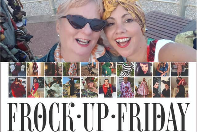 Suzie Simms and Bevali Francis who created Frock Up Friday.