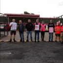 Strike action at the Royal Mail depot in Alnwick.