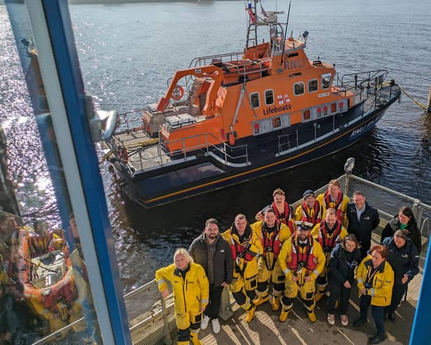 The Tynemouth Lifeboat Station team celebrates 200 years of the RNLI. (Photo by National World)