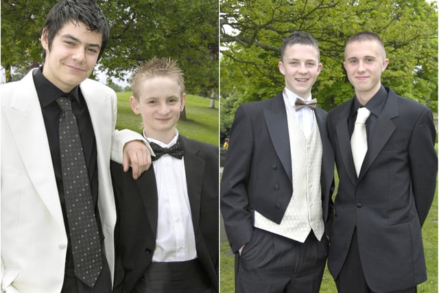 Students at the Duchess's Community High School in Alnwick before setting off  for their prom in 2007.