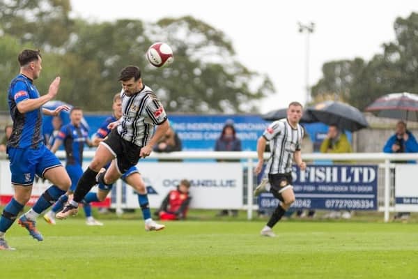 Ashington lost at a wet Cleethorpes on Saturday. Picture: Ian Brodie