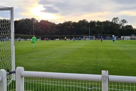 Morpeth Town in pre-season action at Newton Aycliffe.
