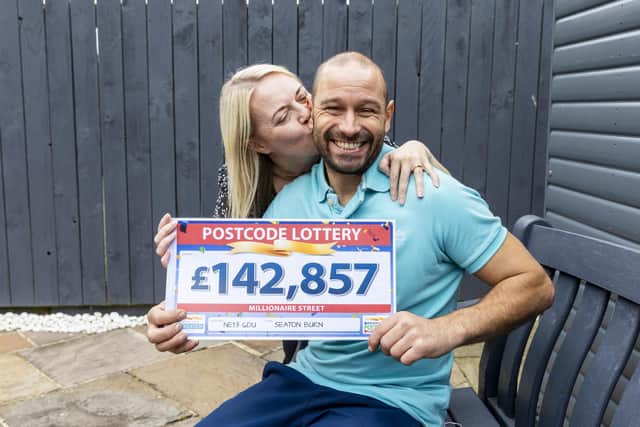 Mark Robson, pictured with his wife Kay, thought the call to tell him he had won was a scam. (Photo by People's Postcode Lottery)