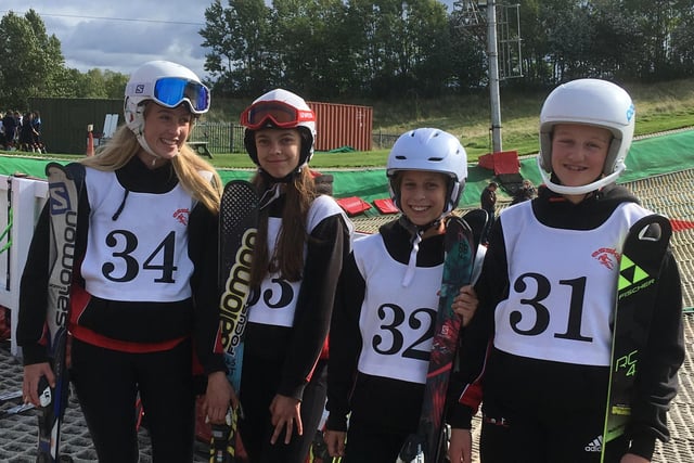 Young skiers from King Edward VI School in Morpeth.