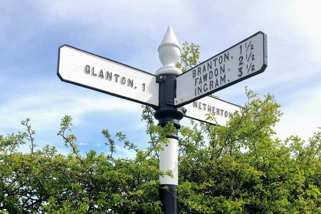 A newly-restored signpost.