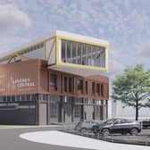 An artist impression of the Energy Central Learning Hub. Construction will begin once demolition work is complete.