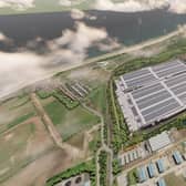 A CGI of the proposed Britishvolt factory.
