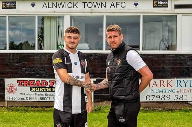 Forward Jamie Clark has been in prolific form this season. Picture: Alnwick Town FC