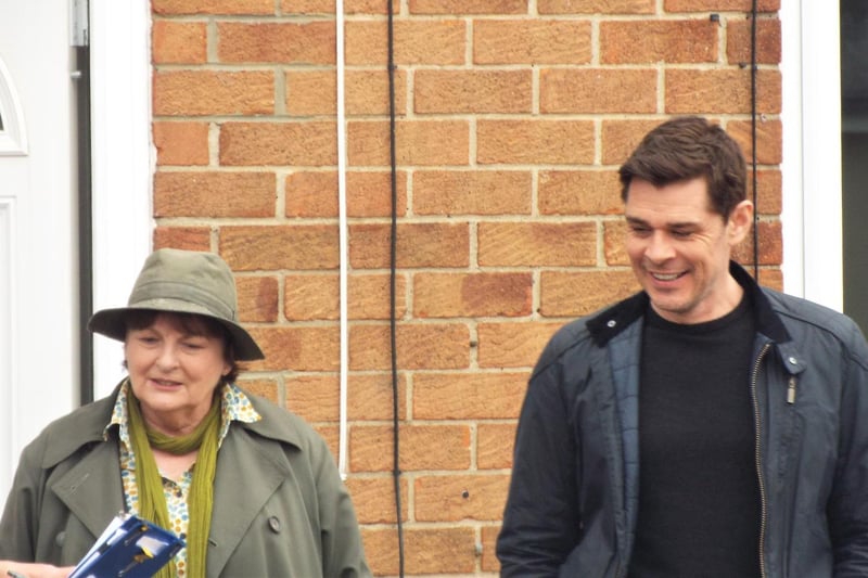 Brenda Blethyn with 'Vera' co-star Kenny Doughty, who plays DS Aiden Healy.