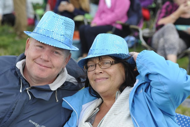 Hat fashion at the 2014 Alnwick Pastures concert, starring Simple Minds, supported by Toploader and Ella Janes, on Saturday, August 16.