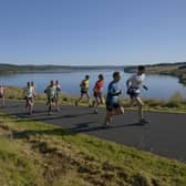 Runners during the 2019 Active Northumberland Kielder Marathon weekend.