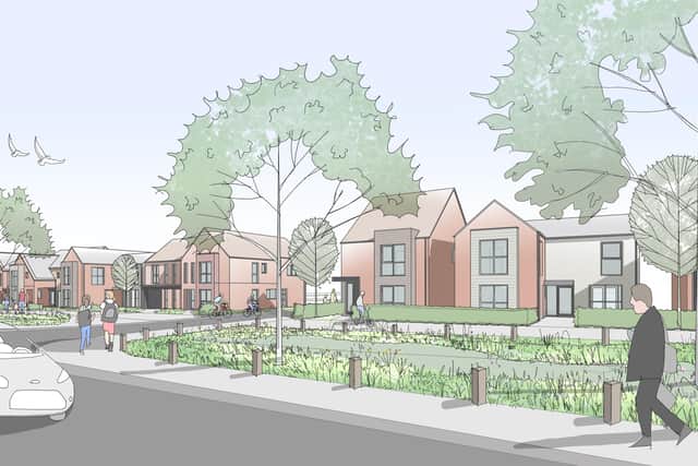 A CGI image of the new housing development in Amble. Photo: Tantallon Homes. Free to reuse for all LDR partners