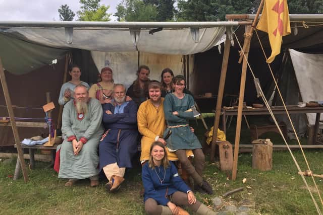 Northumbria Vikings re-enactment group.