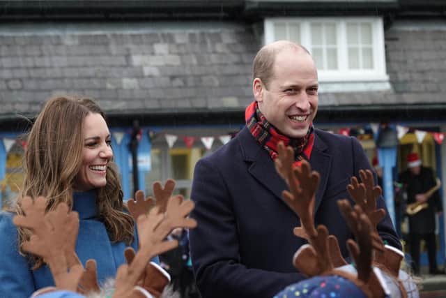 The Duke and Duchess of Cambridge on a visit to Holy Trinity First School in Berwick where they thanked teachers for their efforts during the Covid pandemic. Picture: Dawn Robertson