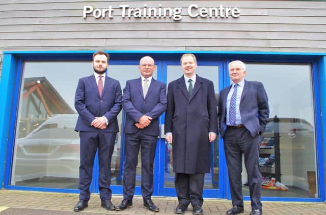 From left: Cllr Wojciech Plosza, portfolio holder for business at Northumberland County Council; Blyth Valley MP Ian Levy; Neil O'Brien MP; and Northumberland County Council leader Glen Sanderson.