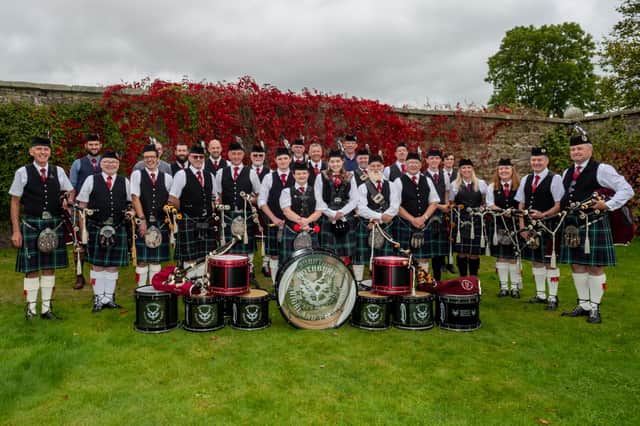 The Rothbury Highland Pipe Band. Picture by Kate Buckingham.