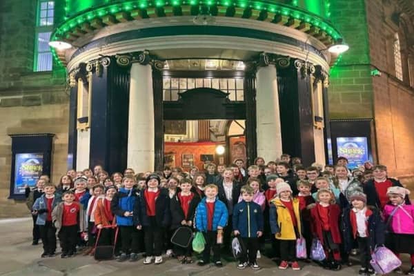 Seahouses Middle School pupils at Sunderland Empire.