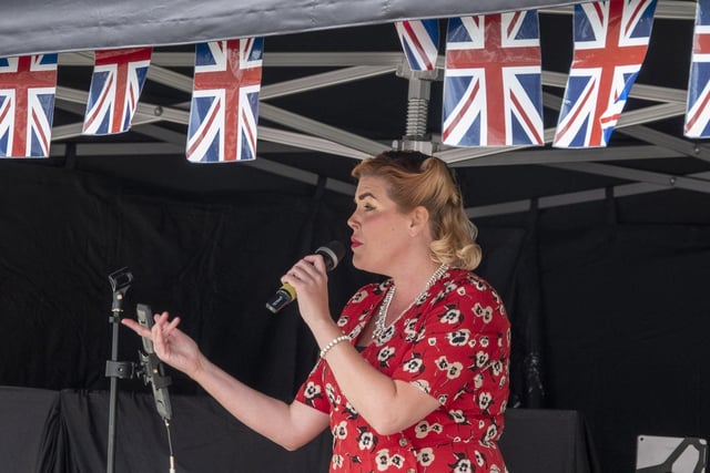 The audience enjoyed a few wartime tunes from War Vera.